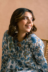 Ayla Studio Stitched PRINTED ESSENTIAL 1PC - Blue Bliss